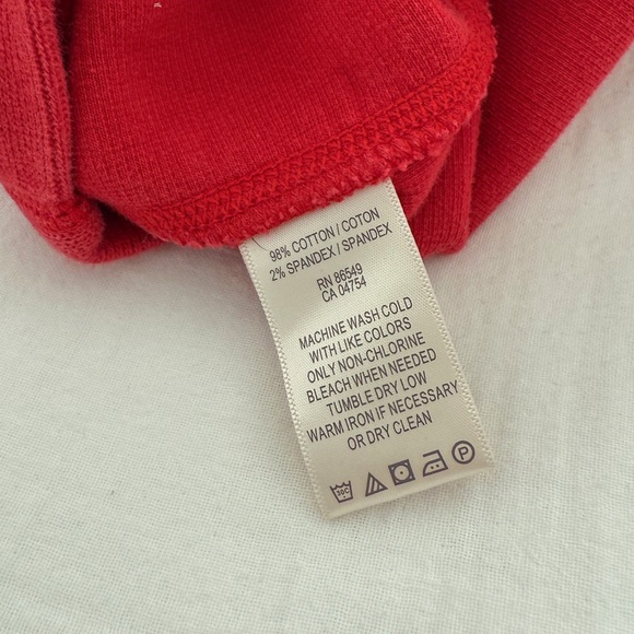 Tommy Bahama Red Quarter Zip Cotton Pullover Sweatshirt - Picture 7 of 7